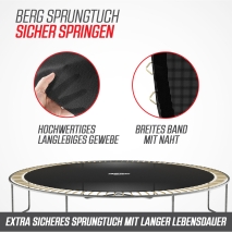 Trampolin BERG Favorit InGround 380 + Sicherheitsnetz Comfort