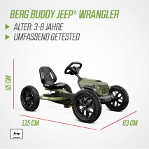 BERG Pedal-Gokart Buddy Jeep® Wrangler