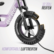 Laufrad BERG Biky Cross Purple Handbrake 12 Zoll