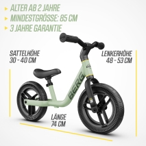 Laufrad BERG MOOV Green 10 Zoll