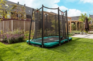 Trampolin BERG Ultim Favorit InGround 410 Grey + Sicherheitsnetz Comfort