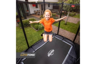 Trampolin BERG Ultim Favorit 410 Grey + Sicherheitsnetz Comfort